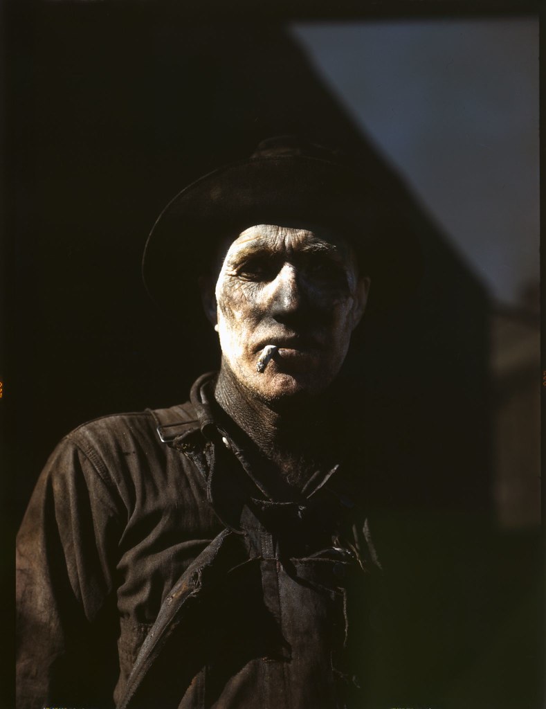 No Known Restrictions: Worker at carbon black plant, Sunray, Texas by John Vachon, 1942 (L — related to best carbon credit off takers